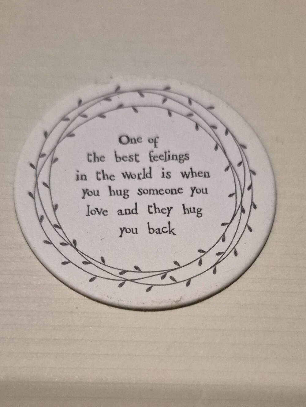 East Of India White Ceramic Best Feeling Coasters
